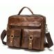 Чоловіча шкіряна сумка Vintage 14611 Коричневий