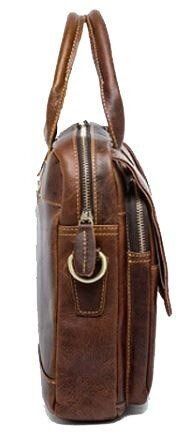 Мужская деловая кожаная сумка Vintage 14867 Коричневый купить недорого в Ты Купи