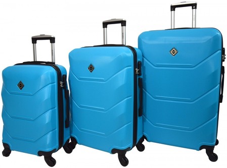 Набор из 3 чемоданов из ABS пластика Bonro Style 10500303 купить недорого в Ты Купи