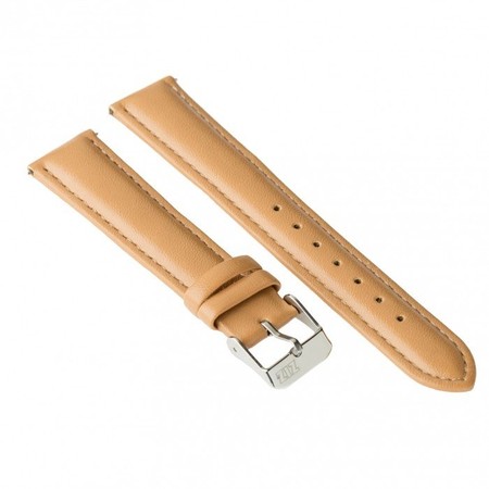 Ремінець для годинника ZIZ карамельно - коричневий, срібло 4700055 купити недорого в Ти Купи