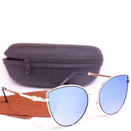 Солнцезащитные женские очки Glasses с футляром f9307-4 купить недорого в Ты Купи