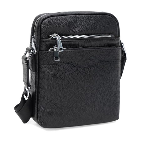 Чоловіча шкіряна сумка Ricco Grande K16507bl-black купити недорого в Ти Купи