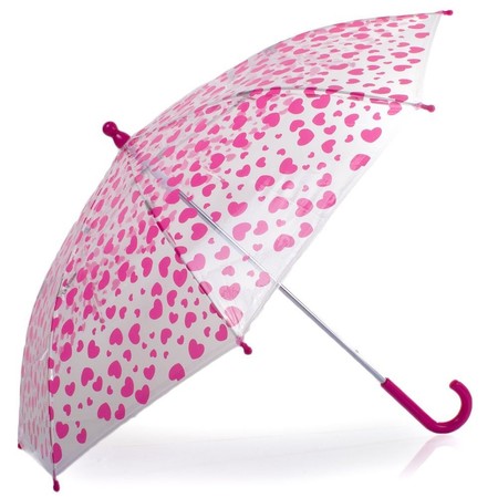 Дитяча парасолька-тростина механічний HAPPY RAIN прозорий U48558-3 купити недорого в Ти Купи