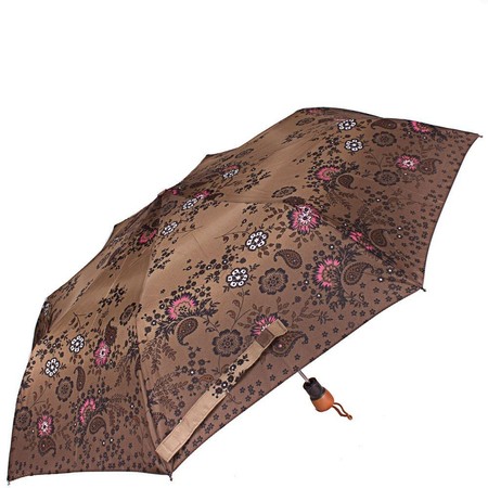Коричнева жіноча парасолька AIRTON напівавтомат купити недорого в Ти Купи