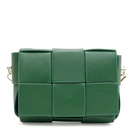 Женская кожаная сумка Borsa Leather K12118z-green купить недорого в Ты Купи