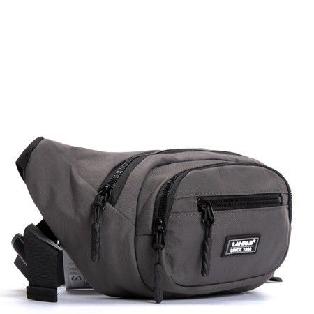 Мужская сумка на пояс Lanpad 61057 grey купить недорого в Ты Купи