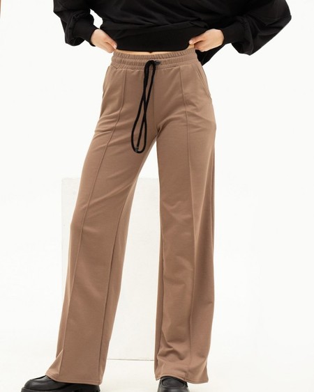 Спортивные штаны ISSA PLUS 13684 M коричневый купить недорого в Ты Купи