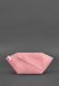 Жіноча шкіряна косметичка BlankNote рожева Краст BN-CB-2-PINK-PEACH