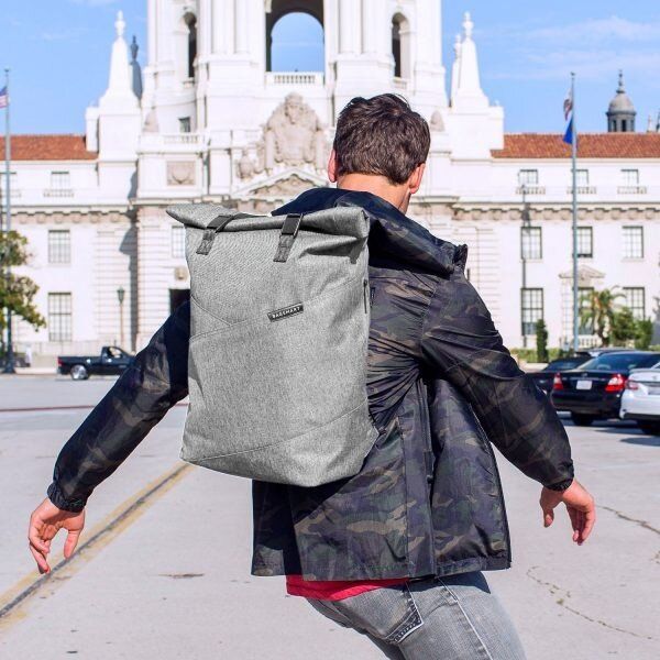 Мужской рюкзак для ноутбука 15.6” BAGSMART серый (BM0140006A008) купить недорого в Ты Купи