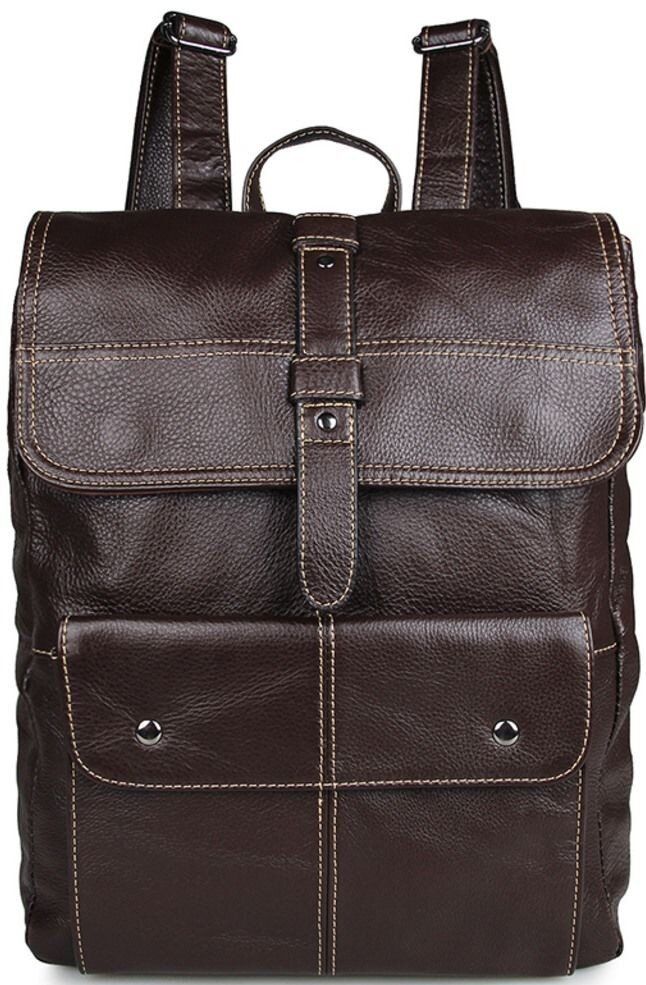 Рюкзак из натуральной кожи Vintage 14619 Темно-коричневый купить недорого в Ты Купи