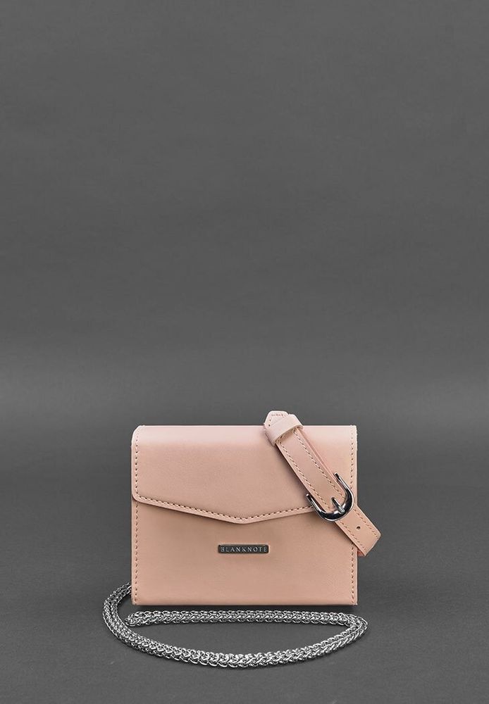 Набор женских кожаных сумок BlankNote Mini поясная/ кроссбоди розовые - BN-BAG-38-PINK купить недорого в Ты Купи