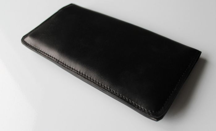 Мужской кошелек из натуральной кожи "Nero" black km024 купить недорого в Ты Купи
