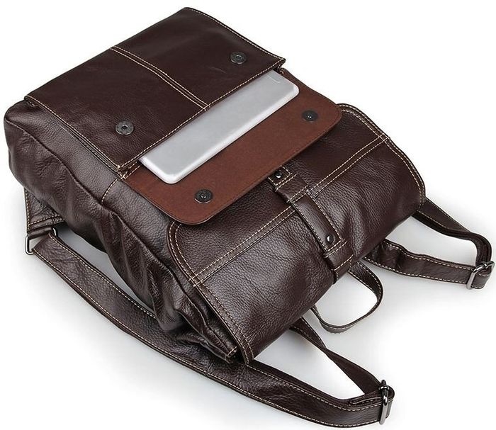 Рюкзак из натуральной кожи Vintage 14619 Темно-коричневый купить недорого в Ты Купи