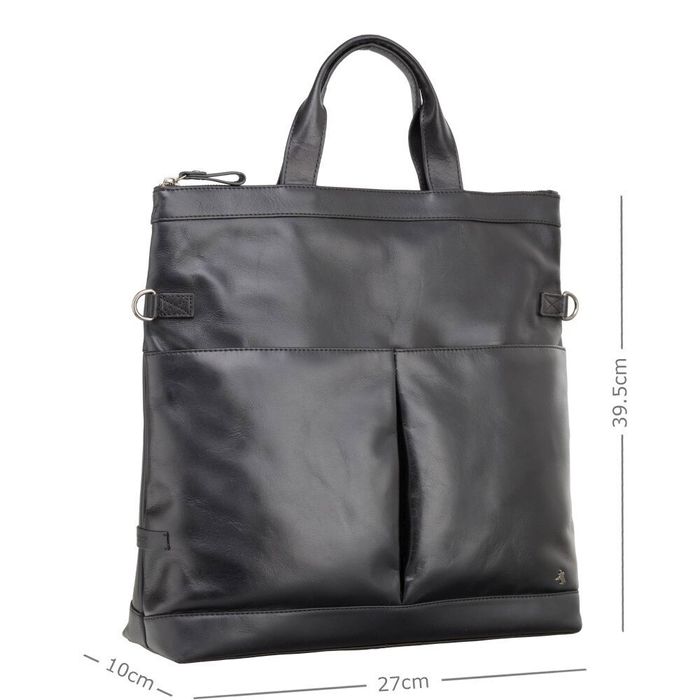 Мужская кожаная сумка Visconti TC74 Axel (Oil Black) купить недорого в Ты Купи