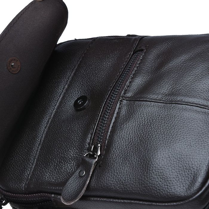 Мужская кожаная сумка Borsa Leather k11169-brown купить недорого в Ты Купи