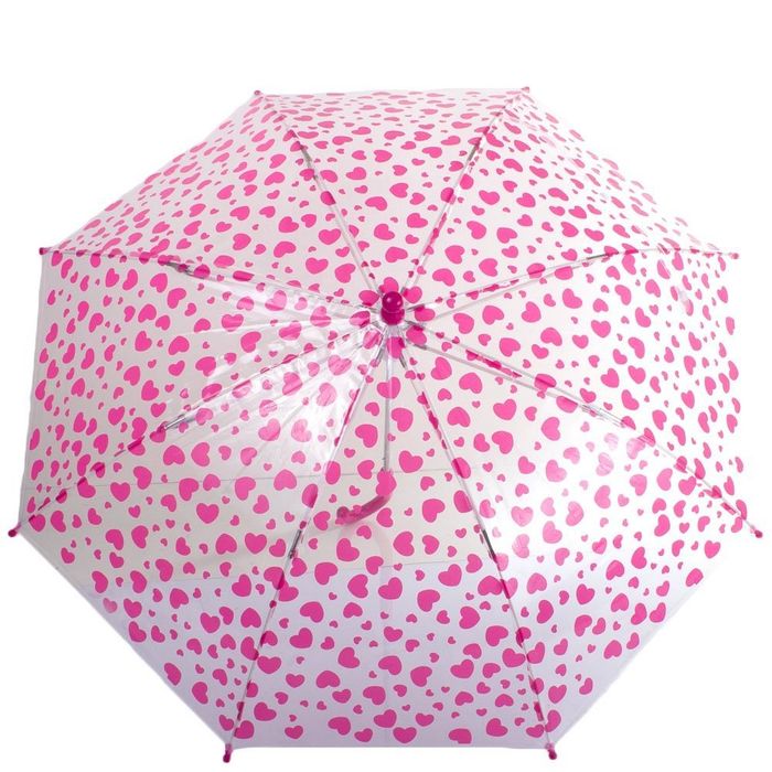 Детский зонт-трость механический HAPPY RAIN прозрачный U48558-3 купить недорого в Ты Купи