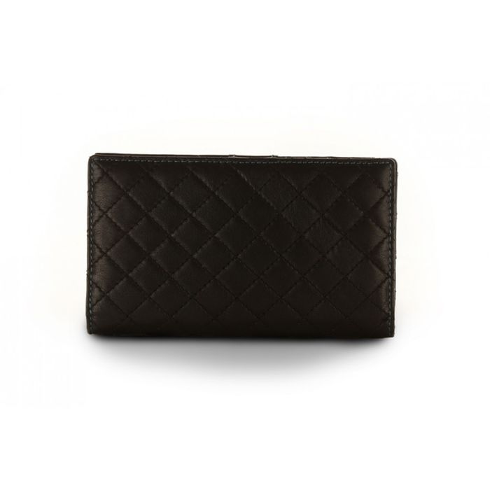Женский кожаный кошелек Sienna Rose P5145 c RFID (Black Quilt) купить недорого в Ты Купи
