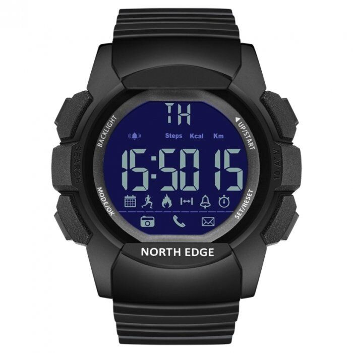 Мужские смарт-часы NORTH EDGE COMBO 10BAR BLACK 9993 купить недорого в Ты Купи