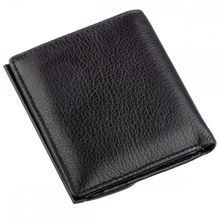 Жіночий чорний гаманець з натуральної шкіри ST Leather 18919 Чорний купити недорого в Ти Купи