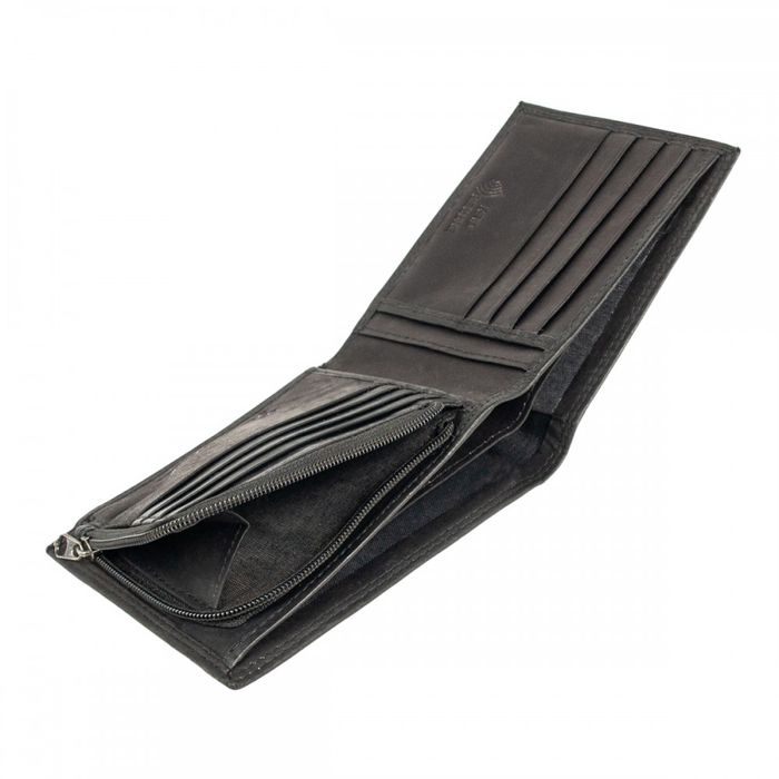 Англійський чоловічий шкіряний гаманець JCB JBNC39MN Black (Чорний) купити недорого в Ти Купи