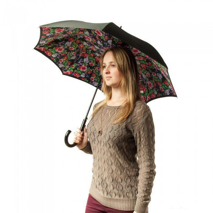 Жіноча парасолька-тростина напівавтомат Fulton Bloomsbury-2 L754 - Rose Garden (Троянди) купити недорого в Ти Купи