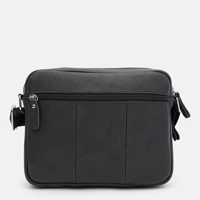 Мужская кожаная сумка Borsa Leather K1089bl-black купить недорого в Ты Купи