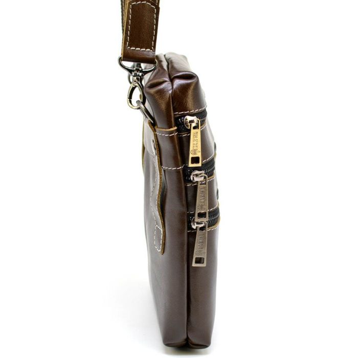 Мужская кожаная коричневая сумка TARWA Алькор gx-1034-3mdl купить недорого в Ты Купи