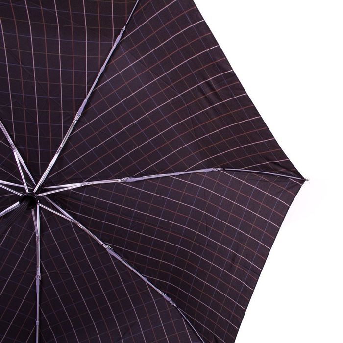 Черный мужской зонт автомат в клетку HAPPY RAIN купить недорого в Ты Купи