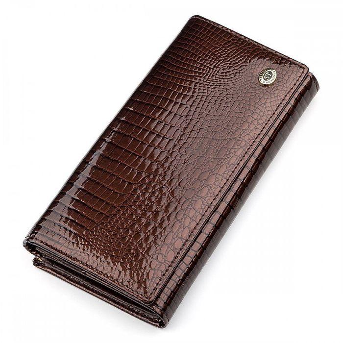 Кошелек из натуральной кожи ST Leather 18396 (S3001A) Коричневый купить недорого в Ты Купи