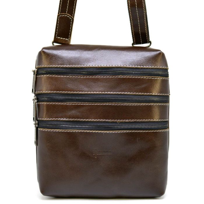 Чоловіча шкіряна коричнева сумка TARWA Алькор gx-1034-3mdl купити недорого в Ти Купи