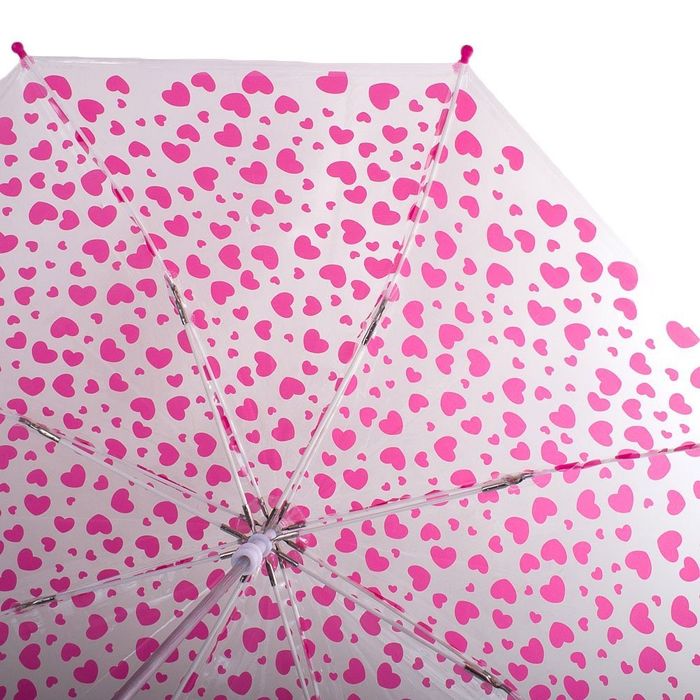 Детский зонт-трость механический HAPPY RAIN прозрачный U48558-3 купить недорого в Ты Купи