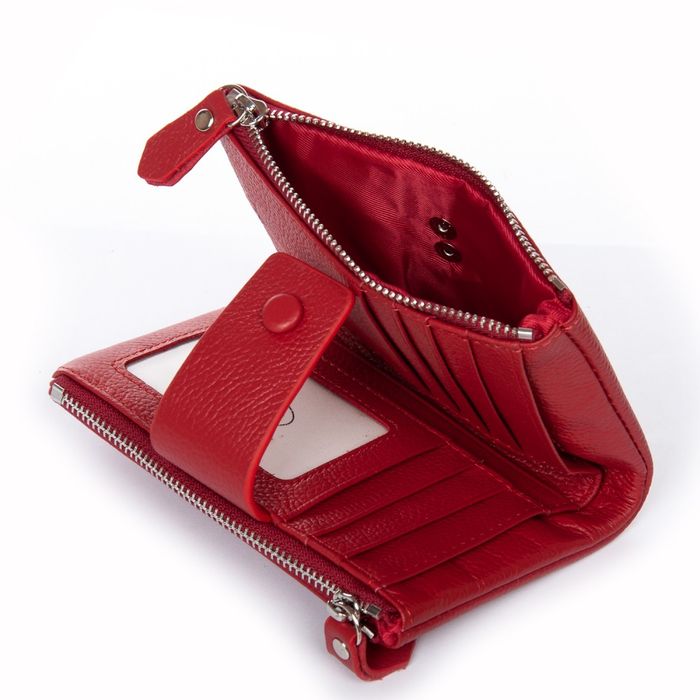 Женский кожаный кошелек Classik DR. BOND WN-23-19 red купить недорого в Ты Купи