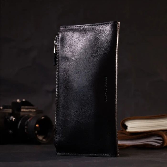 Кожаный женский кошелек ручной работы GRANDE PELLE 11646 купить недорого в Ты Купи