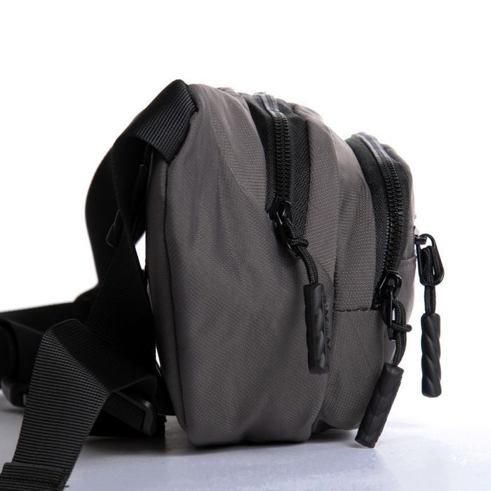 Мужская сумка на пояс Lanpad 61057 grey купить недорого в Ты Купи