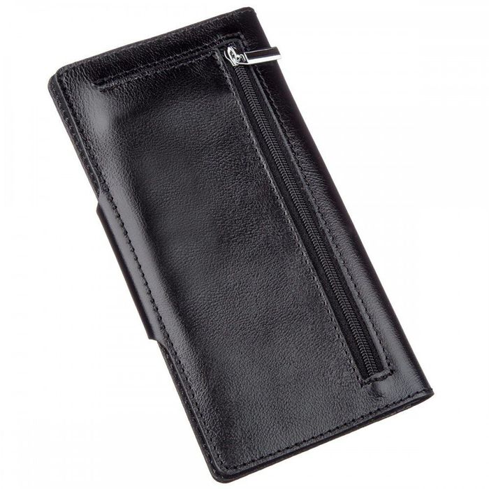 Чоловічий гаманець зі шкіри Алькор SHVIGEL 16177 Чорний купити недорого в Ти Купи