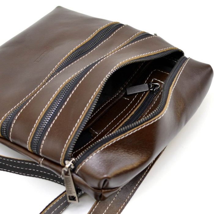 Мужская кожаная коричневая сумка TARWA Алькор gx-1034-3mdl купить недорого в Ты Купи