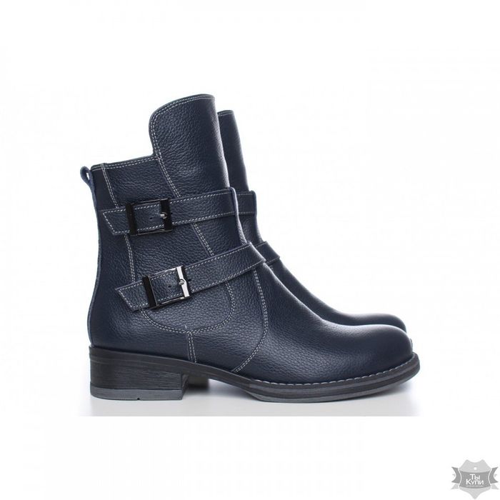 Синие кожаные демисезонные ботинки Villomi Tera-01s купить недорого в Ты Купи