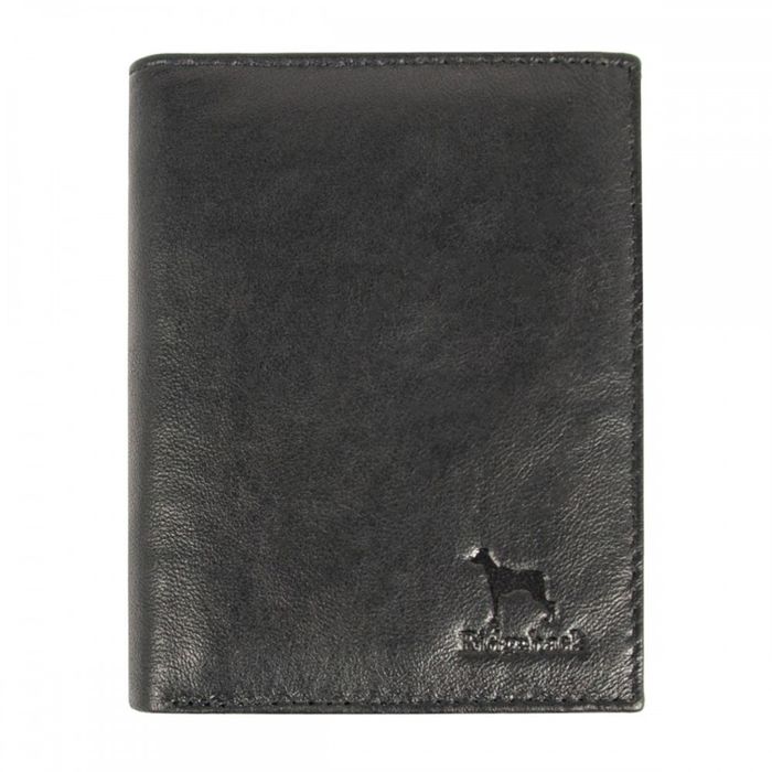 Англійський шкіряний чоловічий гаманець Ridgeback JBNC 31 Black (Чорний) купити недорого в Ти Купи