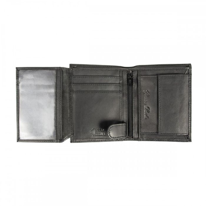 Английский кожаный мужской кошелек Ridgeback JBNC 31 Black (Черный) купить недорого в Ты Купи