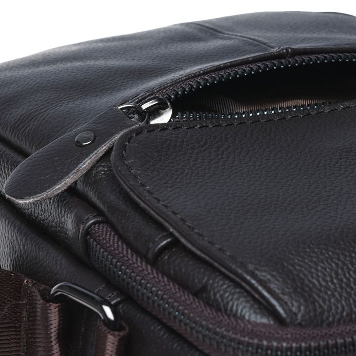 Мужская кожаная сумка Borsa Leather k11169-brown купить недорого в Ты Купи