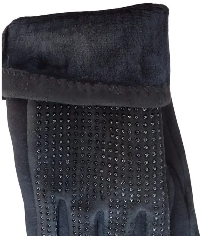 Жіночі розтяжні рукавички Чорні 195S3 л л купити недорого в Ти Купи