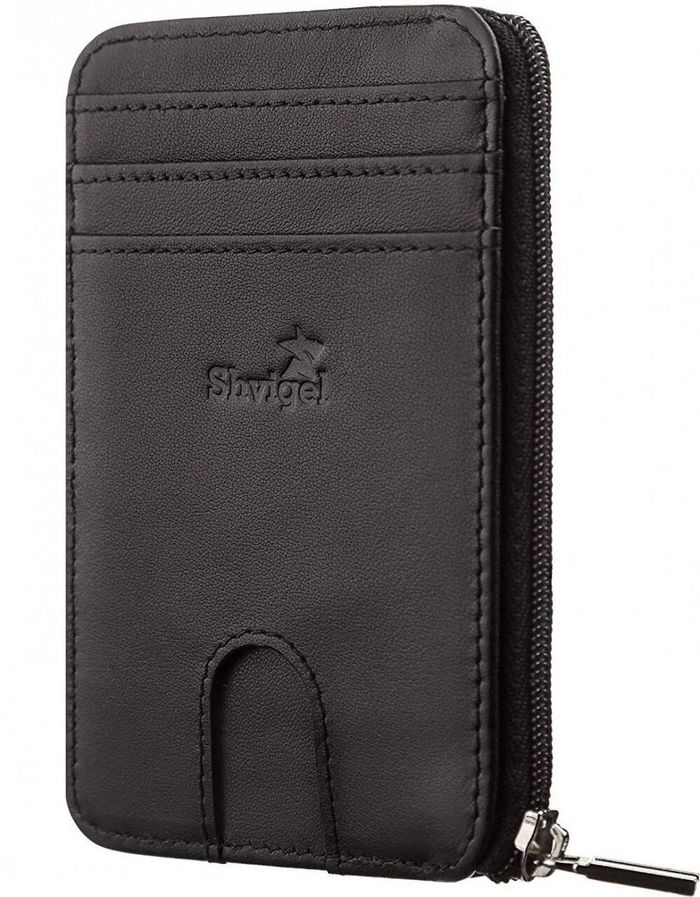 Мужской кошелек с RFID защитой SHVIGEL 11126 Черный купить недорого в Ты Купи