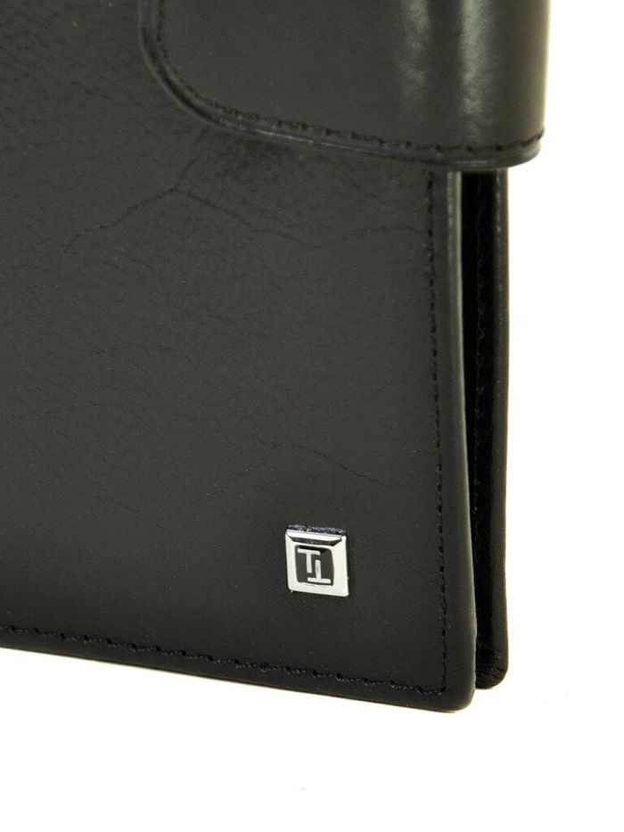 Кожаный кошелек Softina Bretton MS-38 black купить недорого в Ты Купи