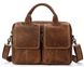 Мужская деловая кожаная сумка Vintage 14867 Коричневый