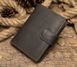 Мужской тёмно-коричневый кошелёк из натуральной кожи Vintage 14925
