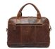 Чоловіча діловий шкіряна сумка Vintage 14867 Коричневий