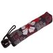 Міцний стильний червоно-чорний жіноча парасолька напівавтомат AIRTON