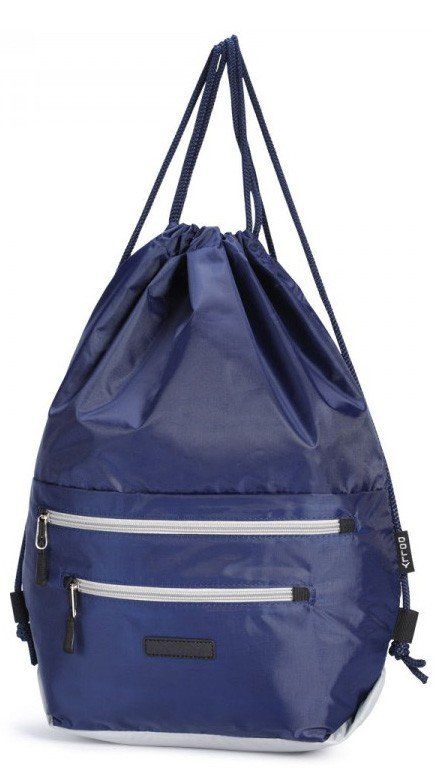 Спортивний рюкзак-мішок з міцної тканини Dolly 833 синій купити недорого в Ти Купи