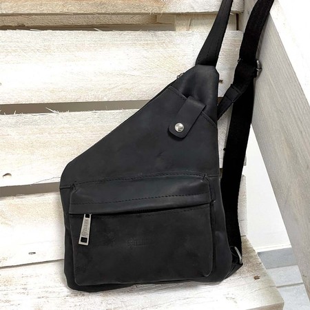 Кожаная мужская сумка-слинг TARWA RA-6501-3md купить недорого в Ты Купи