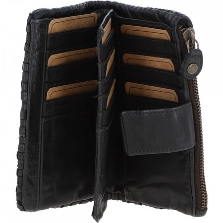 Женский кожаный кошелек Ashwood D83 Dark Grey (Темно-серый) купить недорого в Ты Купи